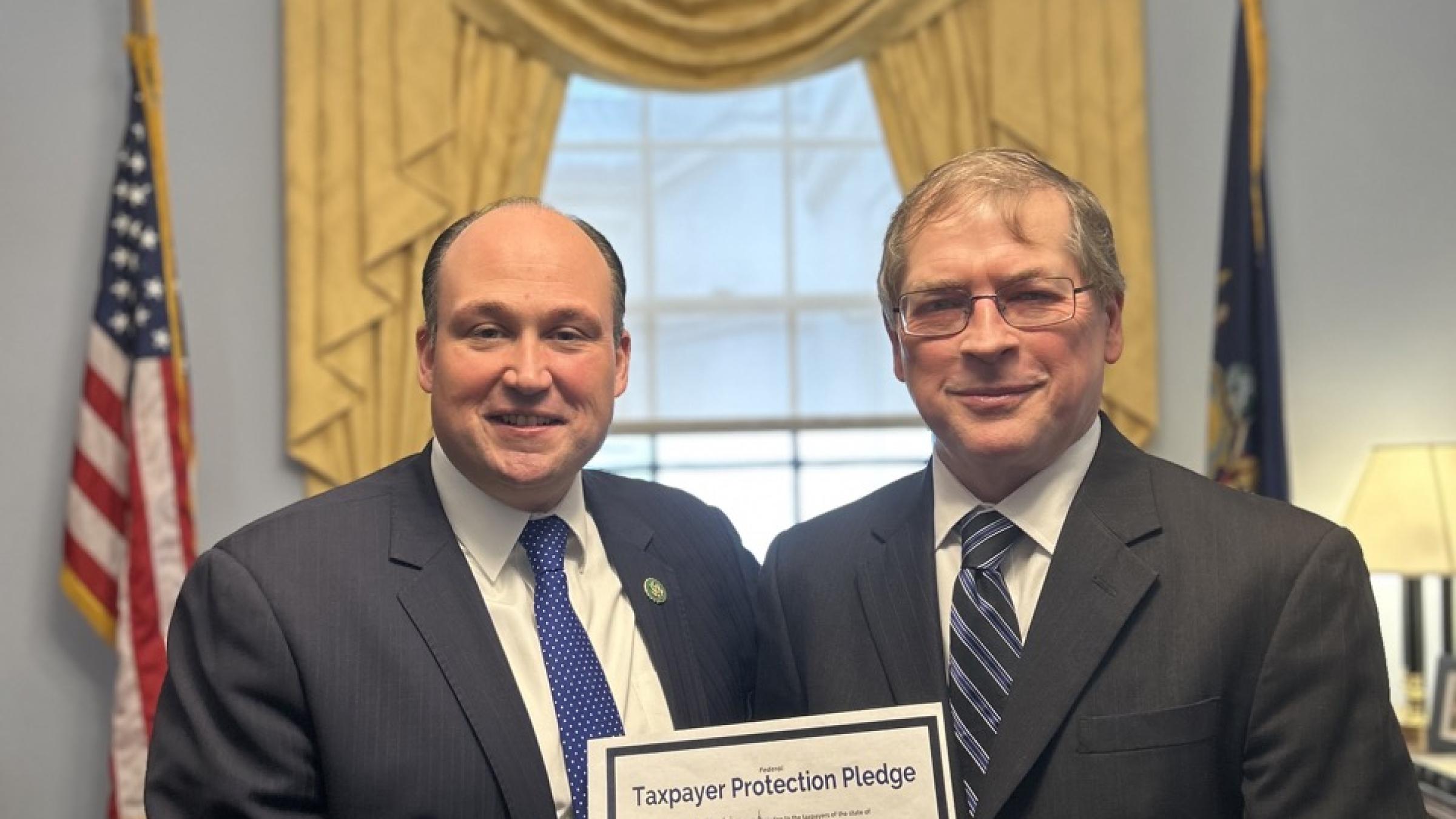 Congressman Langworthy with Grover Norquist 