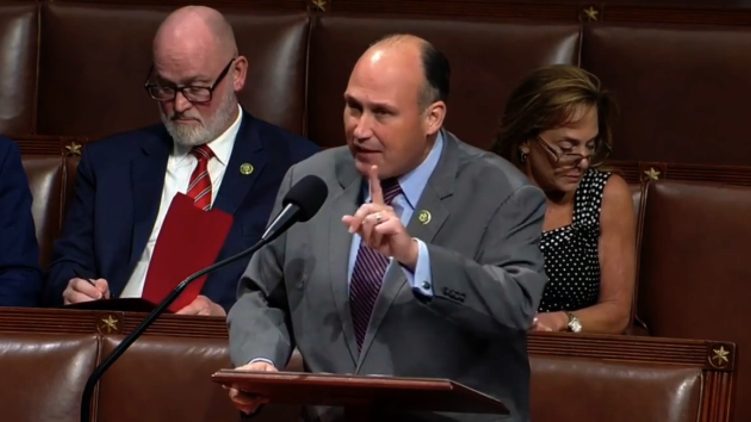 Langworthy speaking on house floor