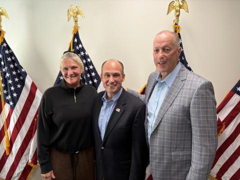 Congressman Langworthy with Jim and Jill Kelly
